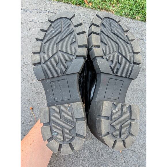 Sincerely Jules Womens Dylan Chunky Heel Lug Sole Platform Loafers Shoes Sz 7.5 - Picture 7 of 7